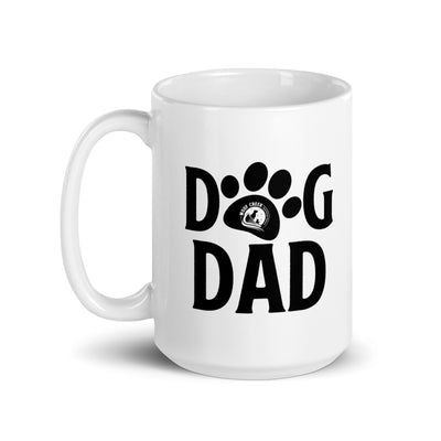 Woof Creek Dog Dad Mug | White Glossy 15 oz. - Woof Creek Dog Wellness