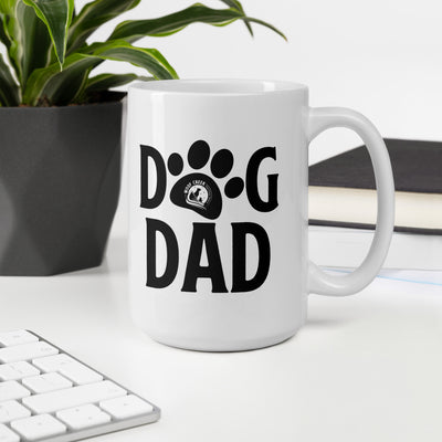 Woof Creek Dog Dad Mug | White Glossy 15 oz. - Woof Creek Dog Wellness