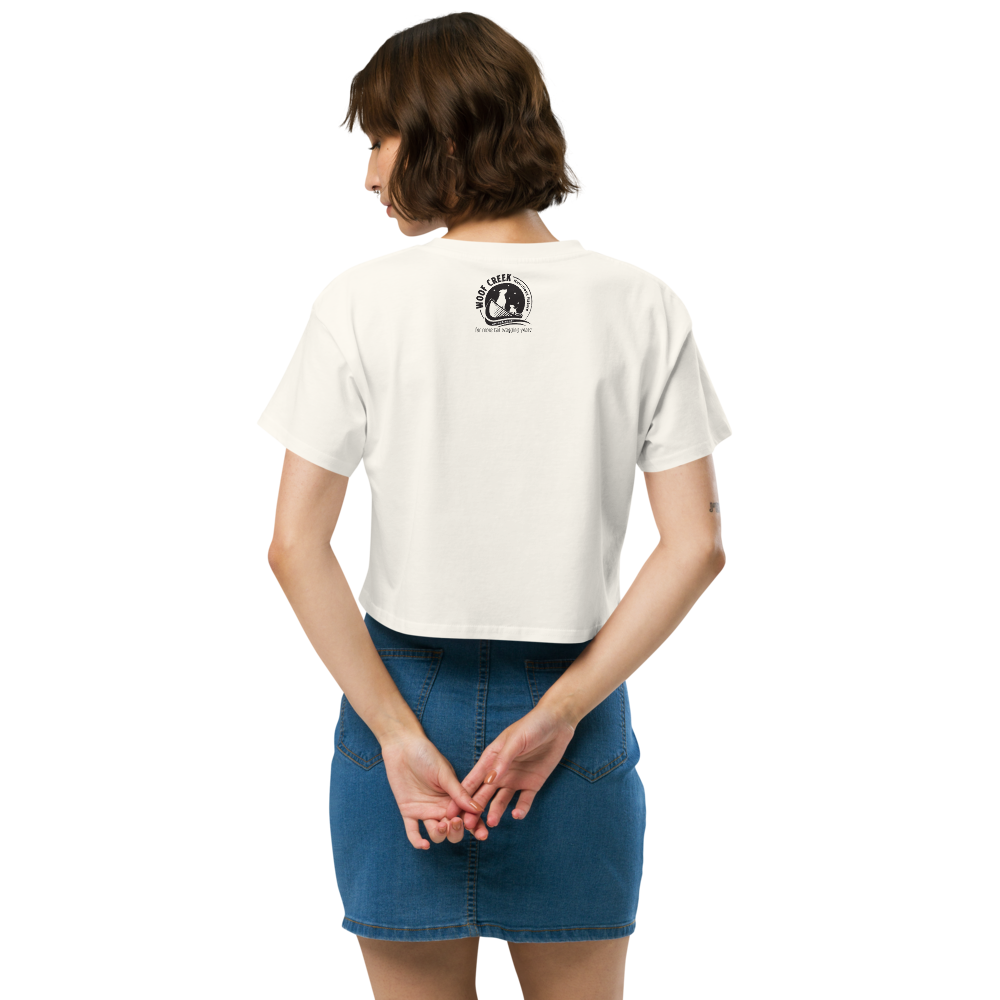 Women’s crop top - Woof Creek Dog Wellness