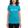 Women's short sleeve t-shirt | "Dogs > People" - Woof Creek Dog Wellness