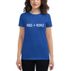 Women's short sleeve t-shirt | "Dogs > People" - Woof Creek Dog Wellness