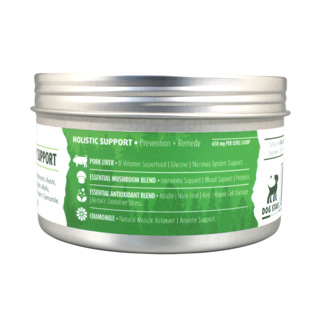 Stress + Anxiety Support | Essential Meal Topper for Dogs - Woof Creek Dog Wellness