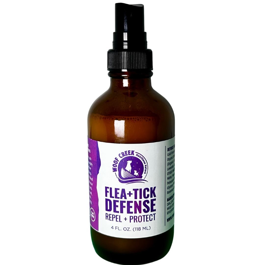 Flea + Tick Defense All Natural Repel + Protect Spray for Dogs - Woof Creek Dog Wellness