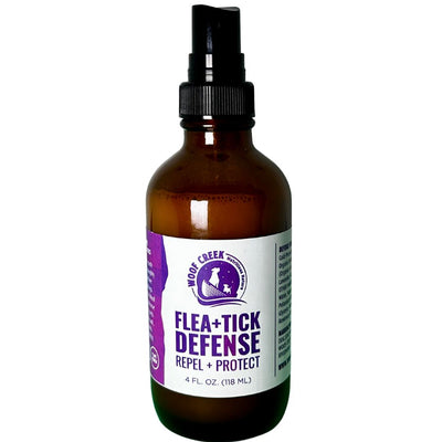 Flea + Tick Defense All Natural Repel + Protect Spray for Dogs - Woof Creek Dog Wellness