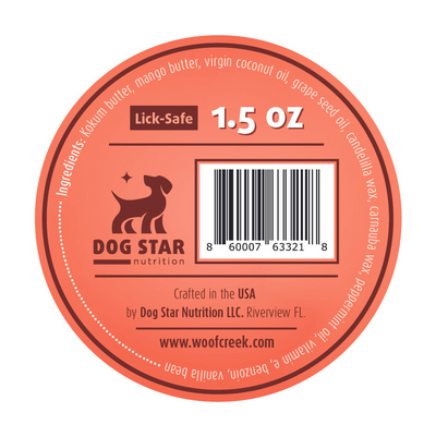 Boo Boo Balm | Lick-Safe Dog Balm for Paws + Body - Vanilla Mint - Woof Creek Dog Wellness